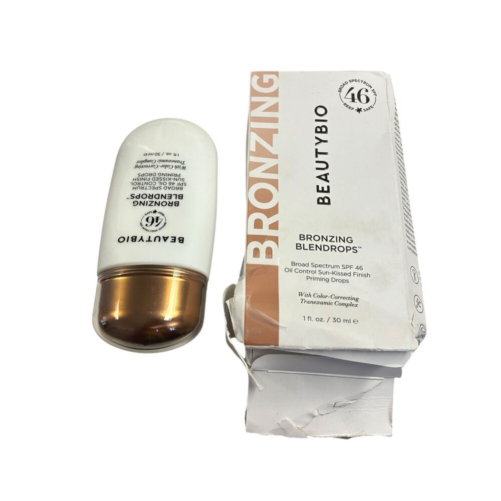 BeautyBio‎ Perfecting Blendrops SPF 46 1oz New Damaged Box